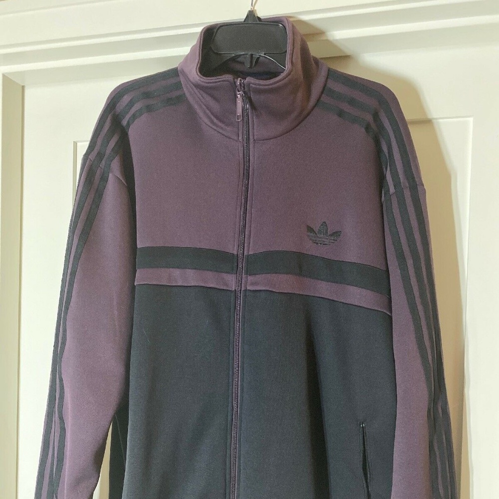 Adidas Originals Maroon/Black Track Jacket Mens XL